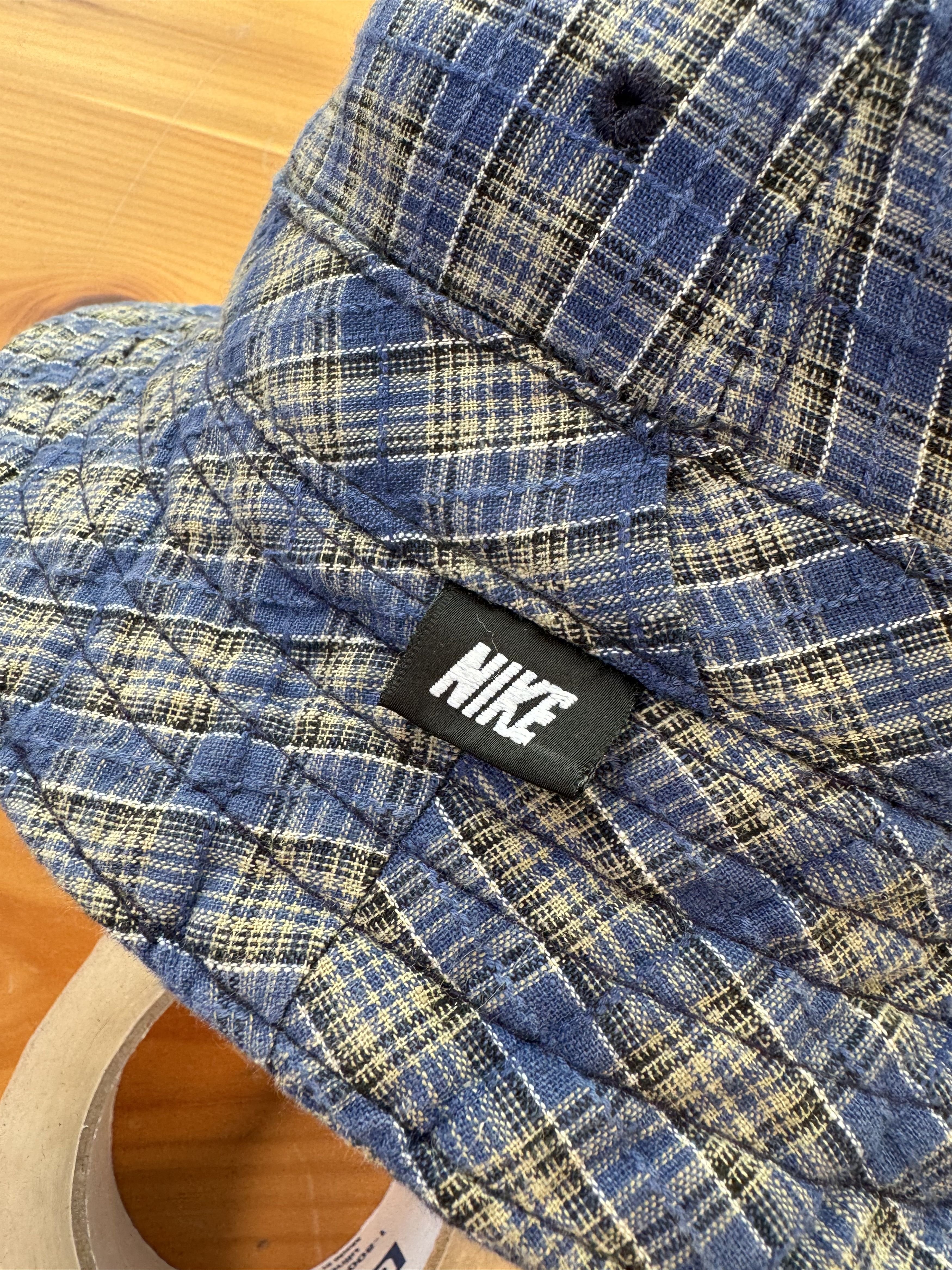 Nike Vintage 90's Nike Plaid Bucket Hat Size ONE SIZE - 2 Thumbnail