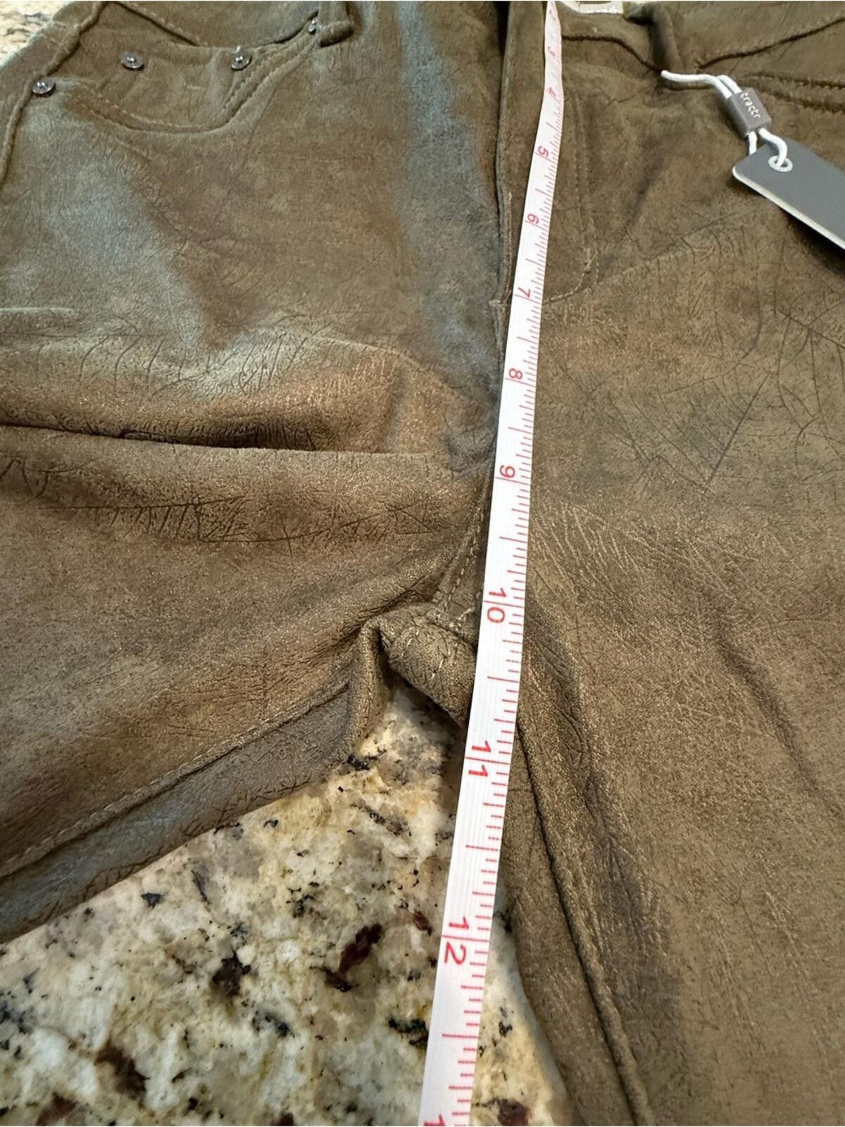 Other Tractr faux suede brown country western skinny jeans SZ 2/26 Size 26" / US 2 / IT 38 - 11 Thumbnail