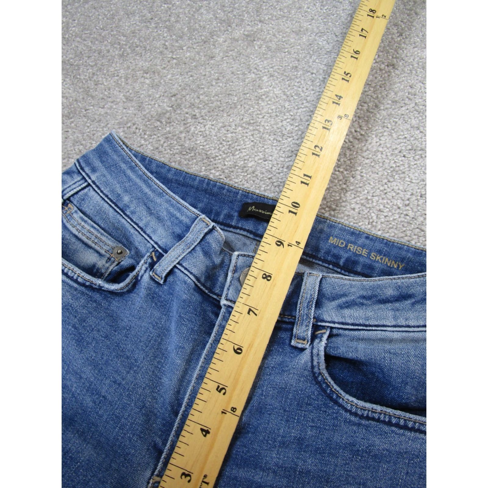Massimo Dutti Massimo Dutti Jeans Womens 2 Medium Light Wash Denim Skinny Size 26" / US 2 / IT 38 - 7 Thumbnail
