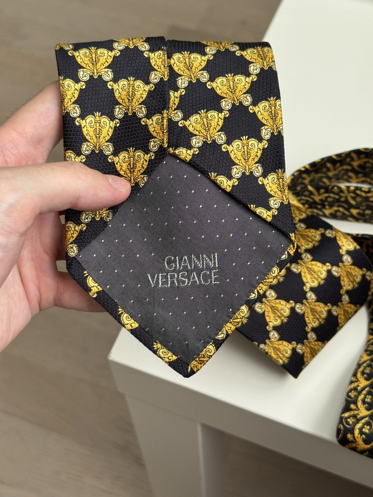 Versace Vintage Versace silk tie Size ONE SIZE - 6 Thumbnail