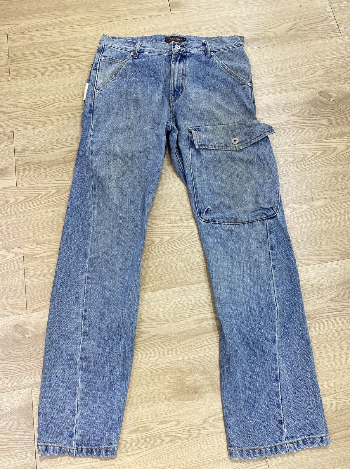 Japanese Brand Japanese Brand Carenaa Cargo Multi Pocket Jeans Size US 31 - 1 Thumbnail