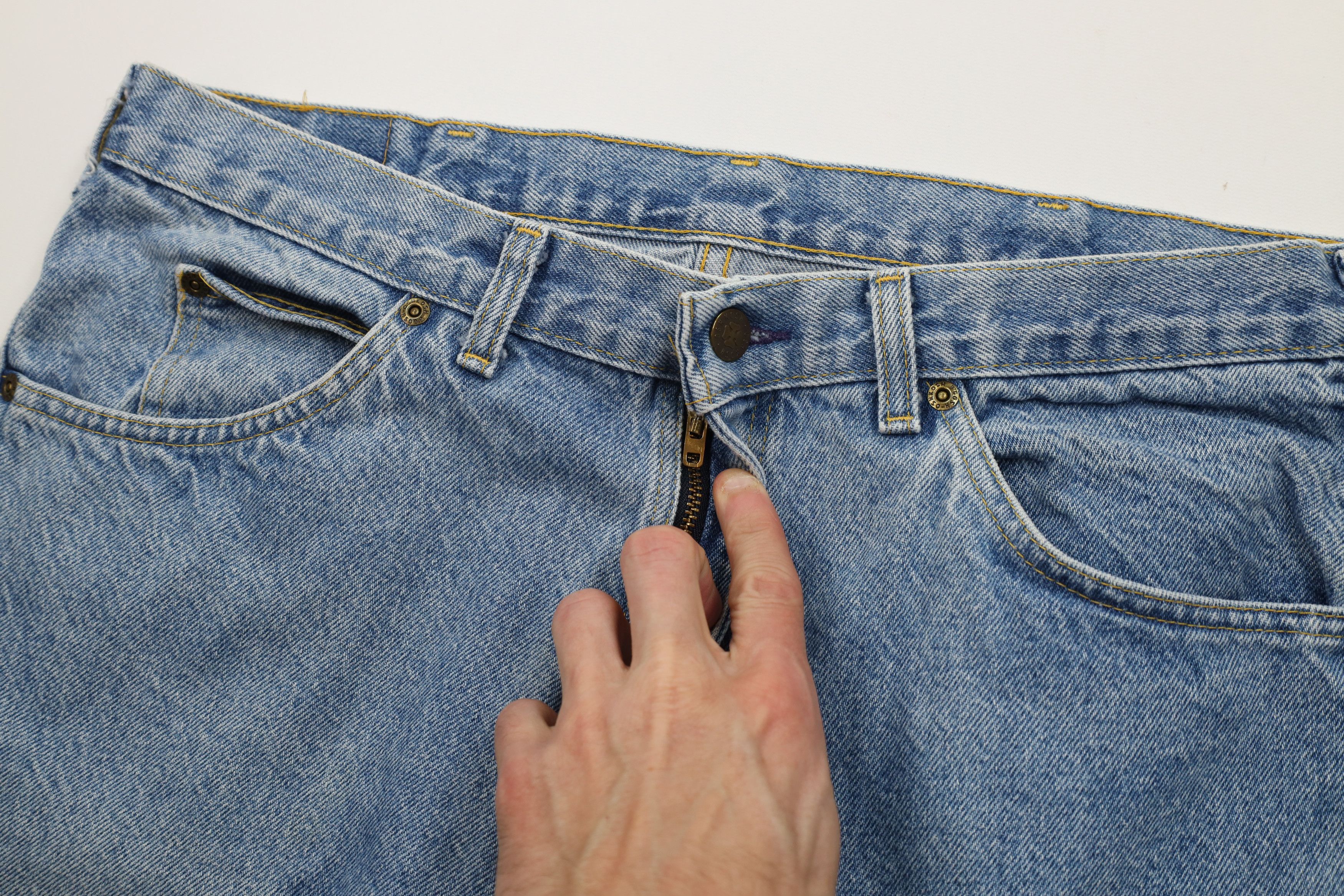 Vintage Vintage 70s OshKosh B'Gosh Wide Leg Denim Jeans Blue USA Size US 36 / EU 52 - 7 Thumbnail