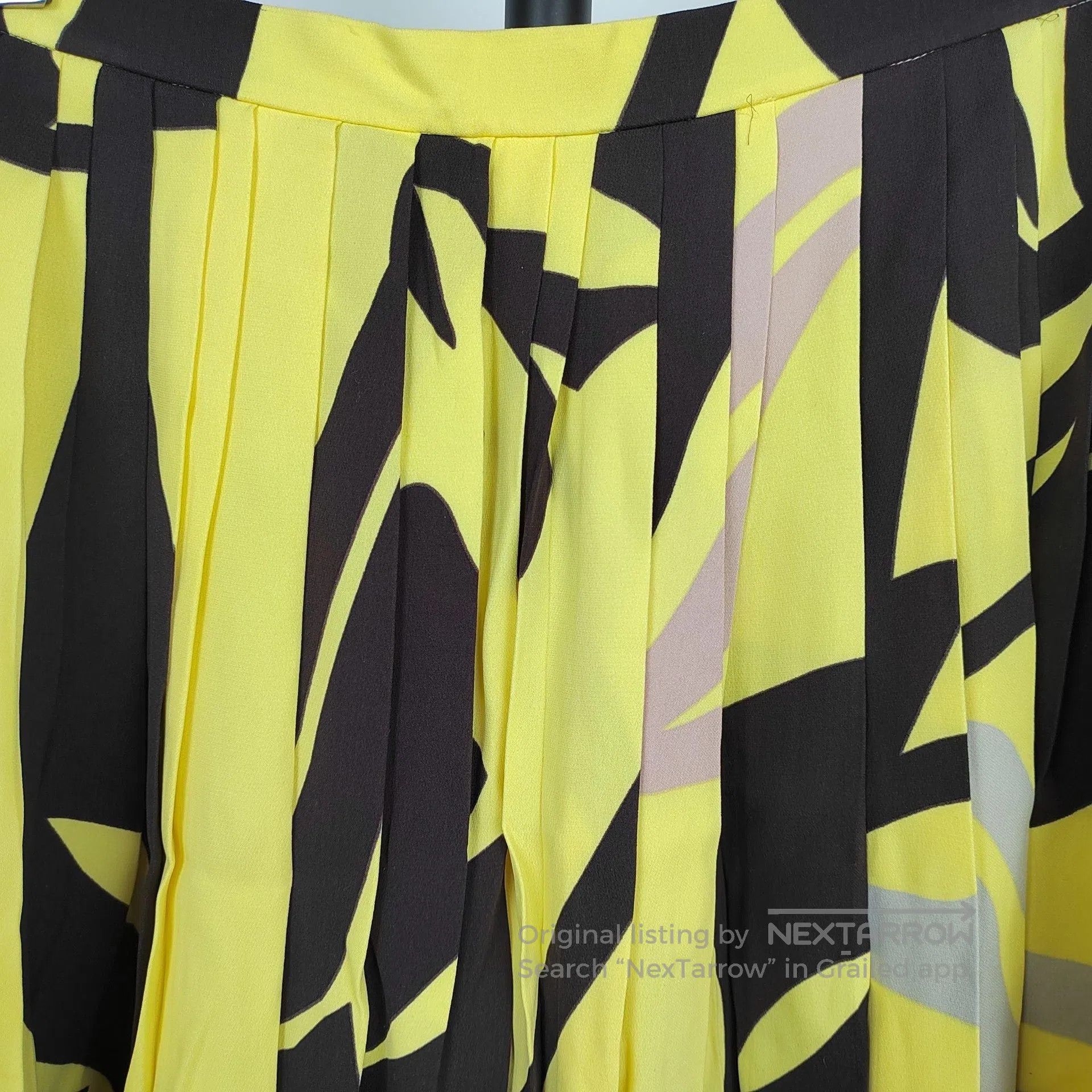 Dior Dior Yellow Graffiti Skirt| Size 35" - 3 Thumbnail