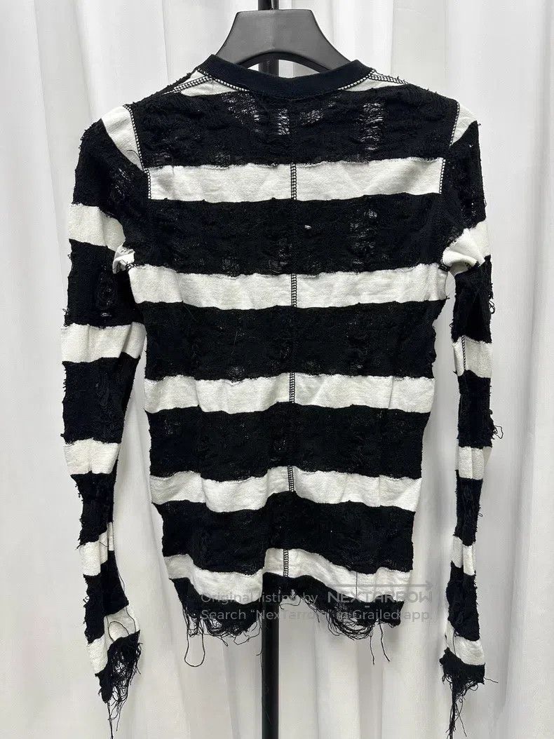 Junya Watanabe JUNYA WATANABE Distressed Striped Long Sleeve Size US M / EU 48-50 / 2 - 6 Thumbnail