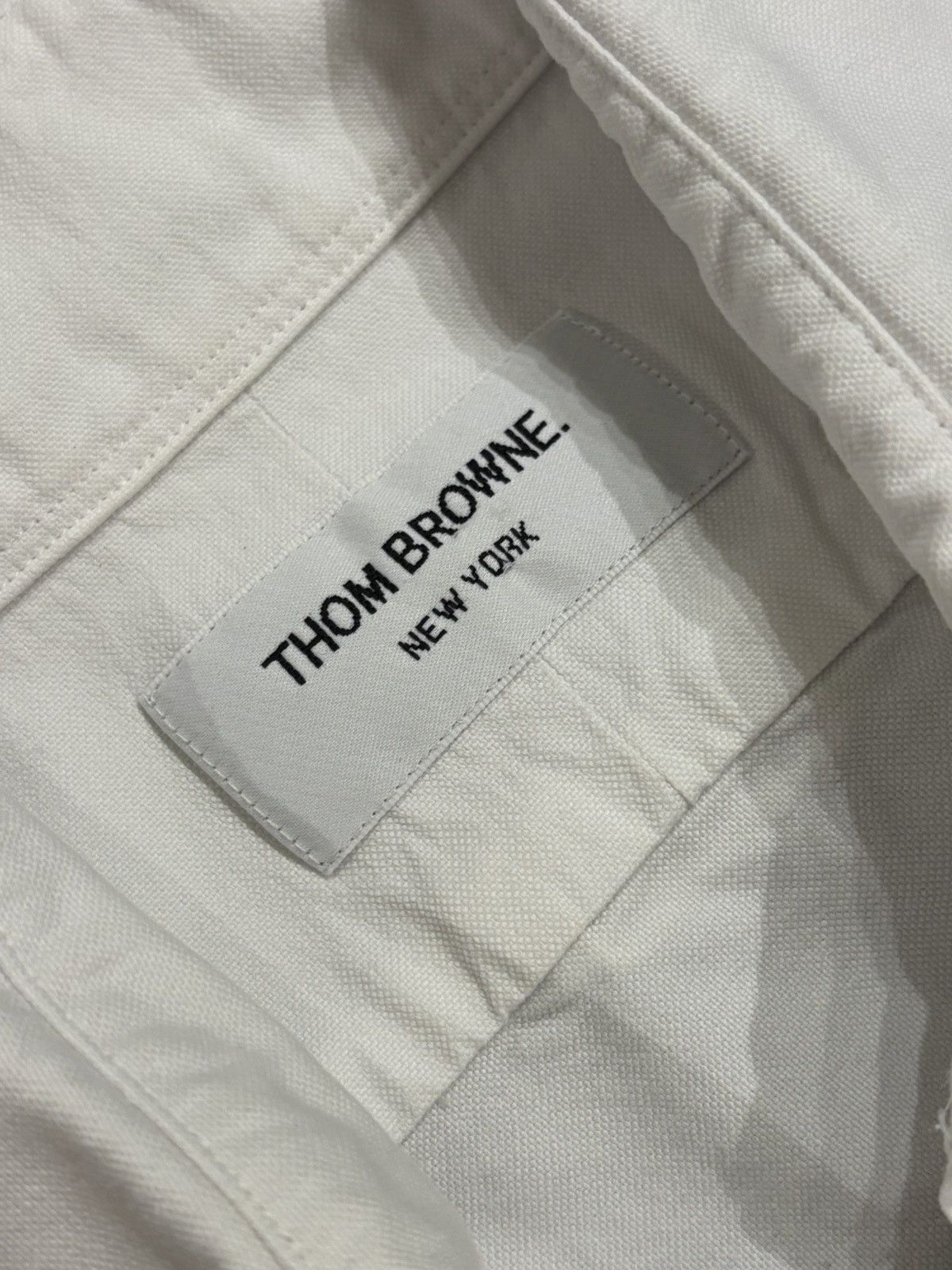 Thom Browne Thom Browne White Button Up Shirt Size US L / EU 52-54 / 3 - 4 Thumbnail