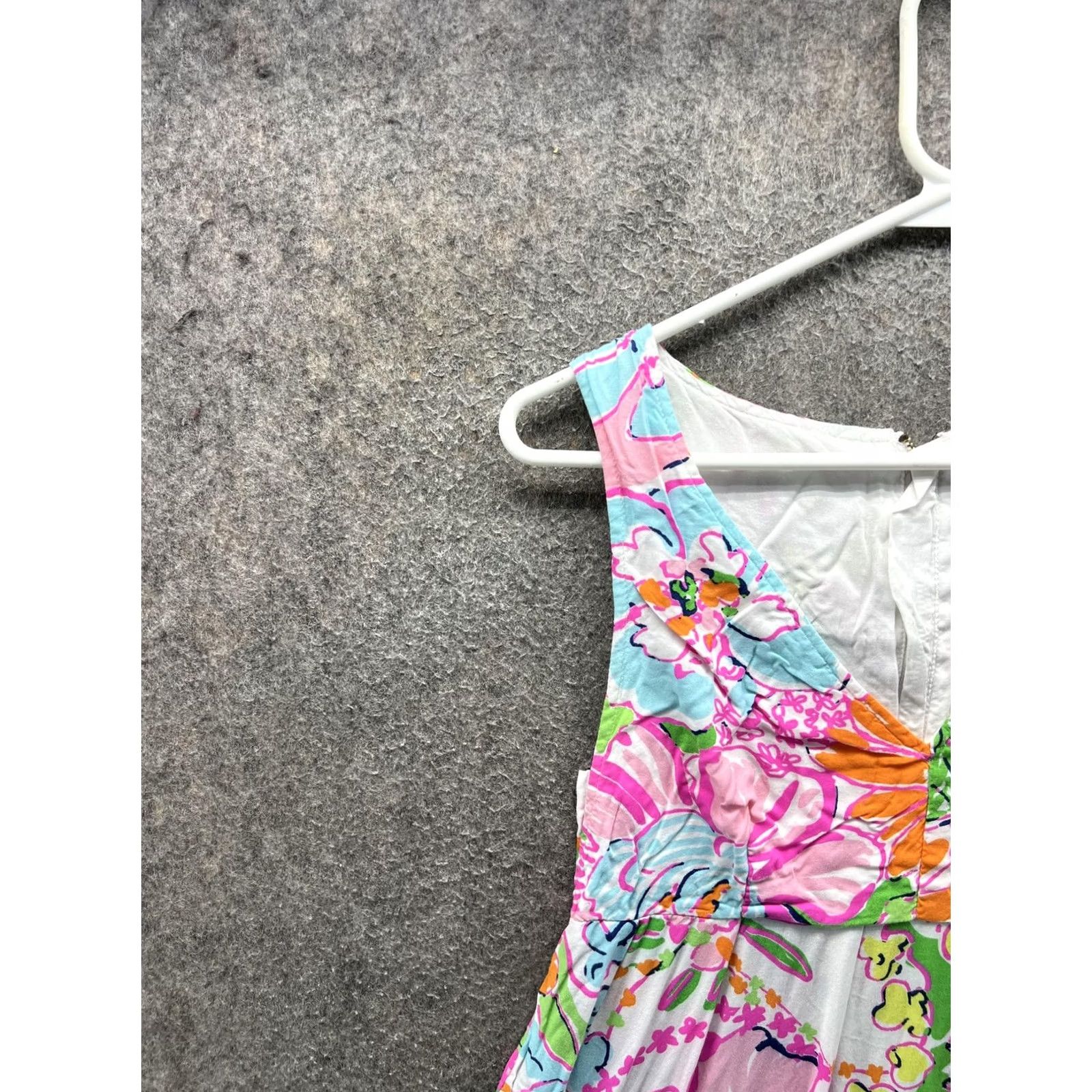 Lilly Pulitzer Lilly Pulitzer Dress Womens XS Multicolor Floral V Neck Fit & Flare Sundress Size XS / US 0-2 / IT 36-38 - 7 Thumbnail