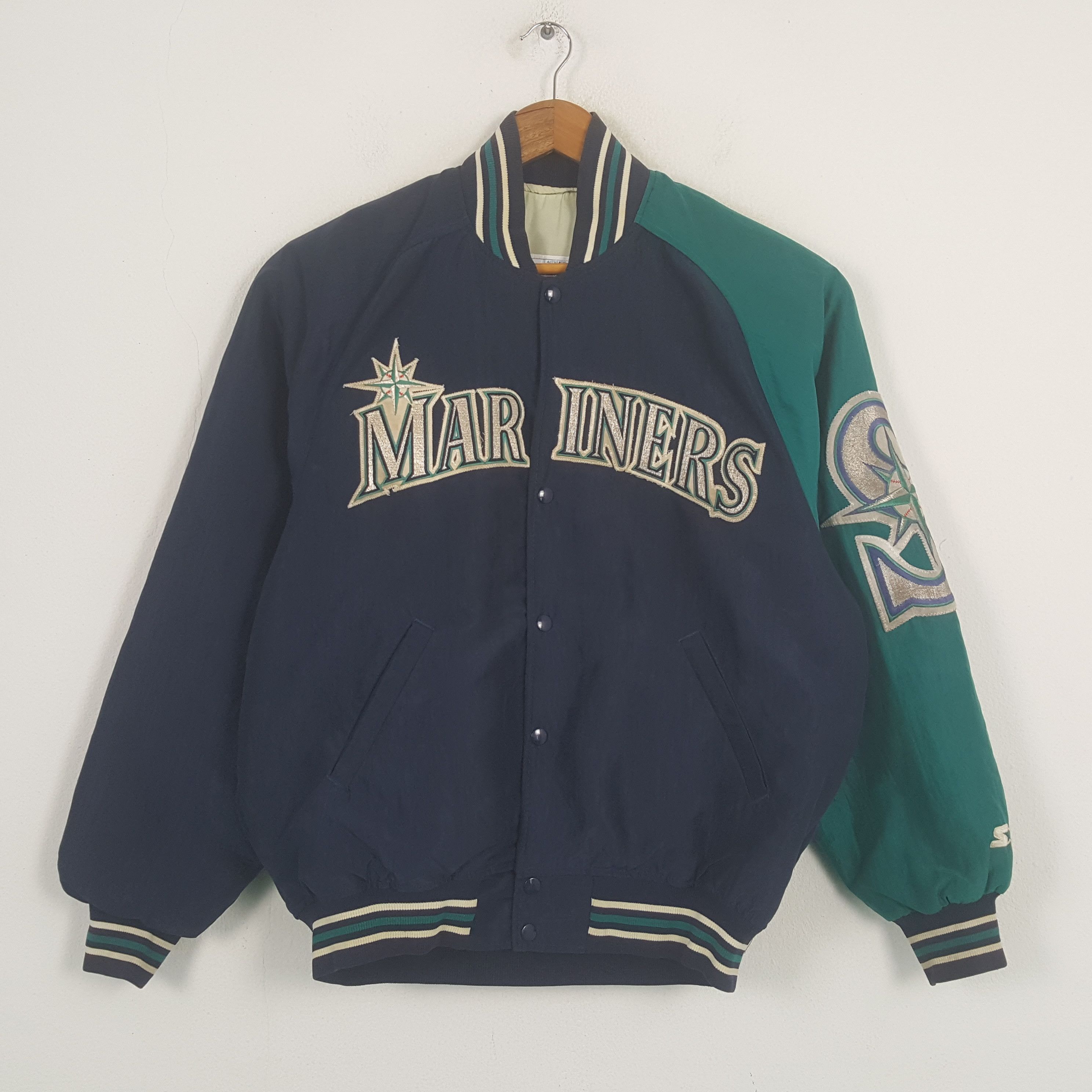 MLB × Starter × Vintage Vintage MARINERS American Baseball MLB Team Jacket C291N6 Size US XL / EU 56 / 4 - 1 Thumbnail