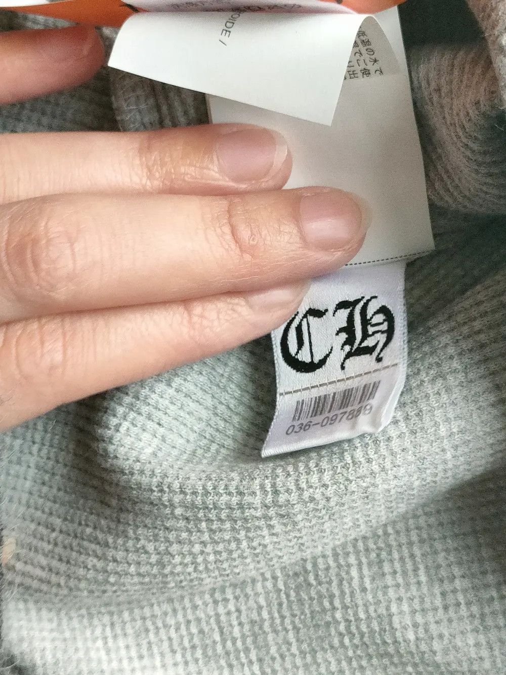 Chrome Hearts Chrome Hearts CH Embroidered Waffle Long Sleeve T Size US M / EU 48-50 / 2 - 12 Thumbnail