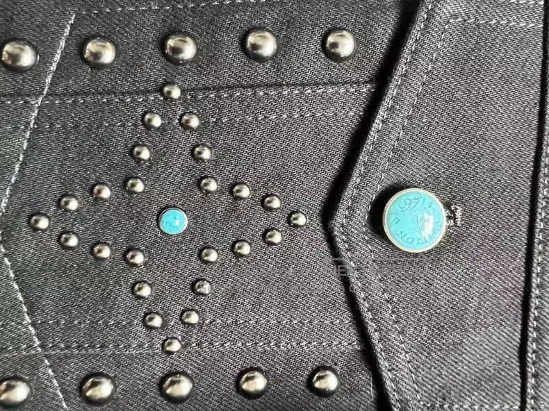 Louis Vuitton Louis Vuitton FW24 Turquoise studded denim jacket Size US S / EU 44-46 / 1 - 8 Thumbnail