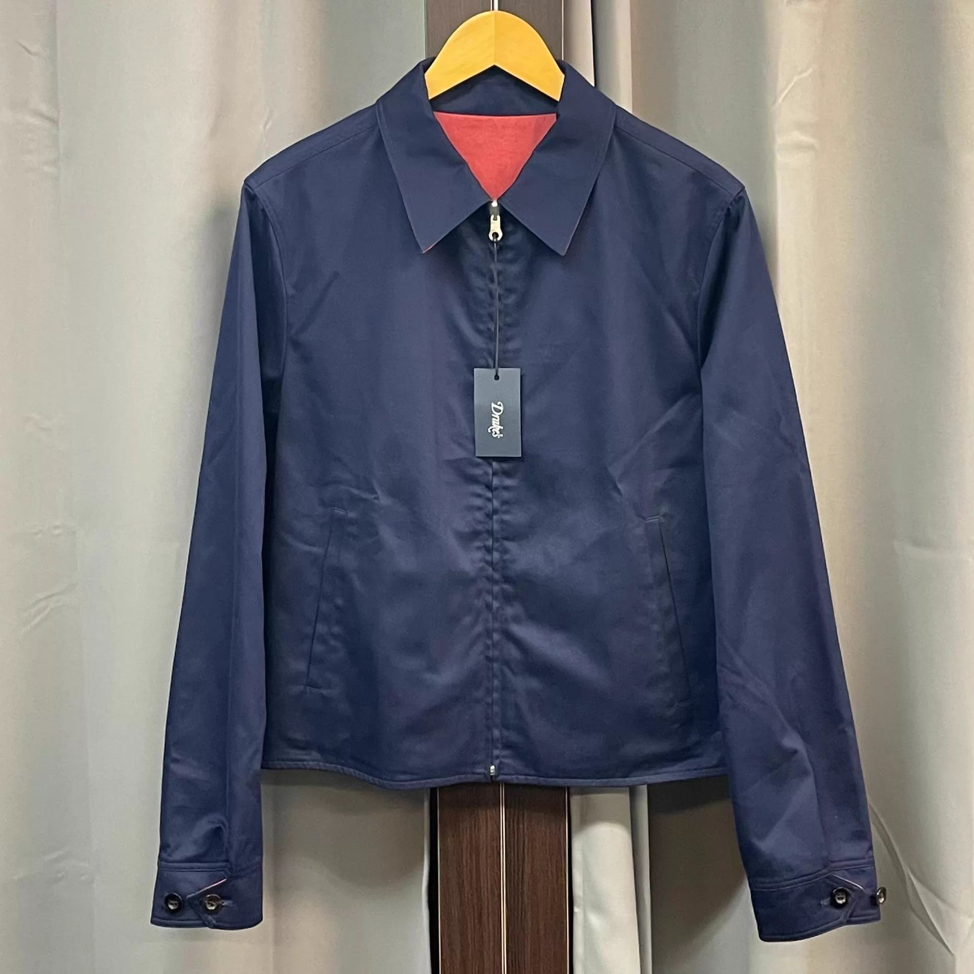 Drake's DRAKE’S Reversible Cotton Jacket UK36/IT46 Tailored Size US S / EU 44-46 / 1 - 3 Thumbnail