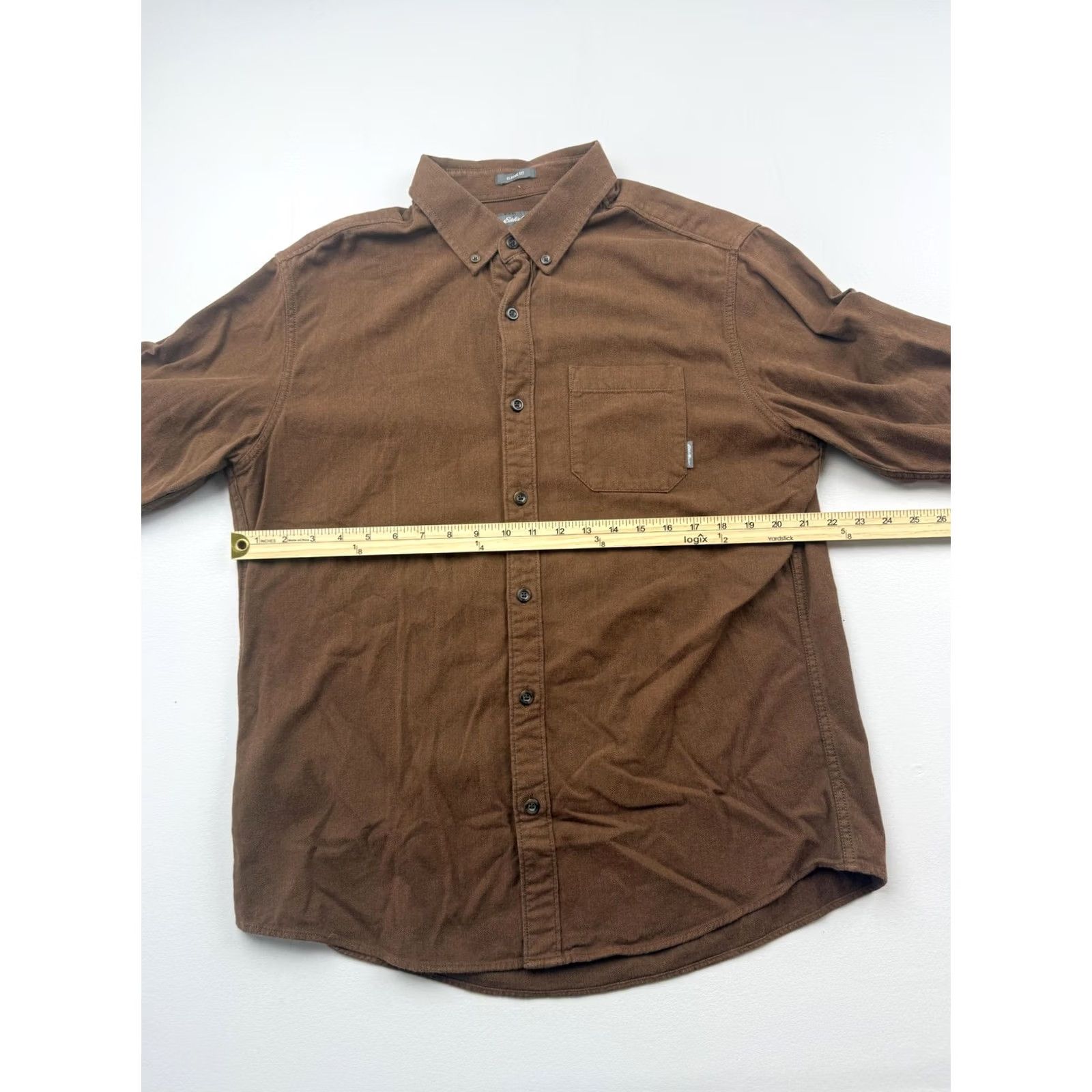 Eddie Bauer Eddie Bauer Shirt Mens L Brown Herringbone Long Sleeve Button-Up Casual Size US L / EU 52-54 / 3 - 5 Thumbnail