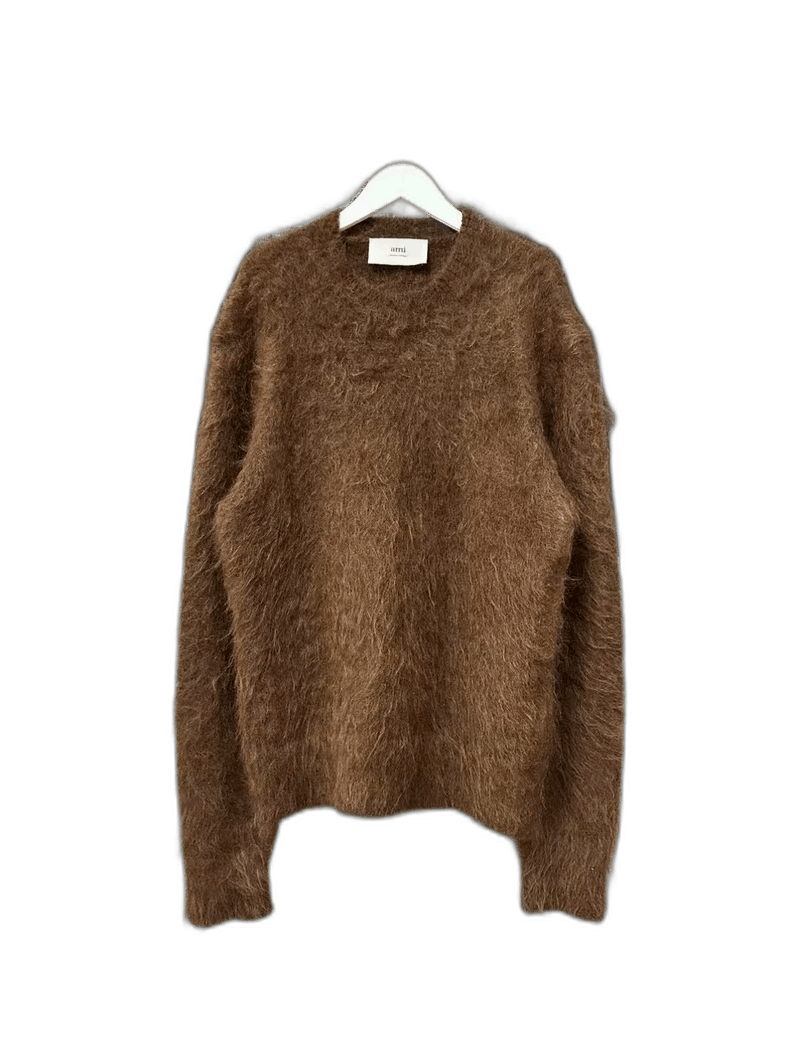 AMI Ami Brown Fluffy Sweater Size L Size US L / EU 52-54 / 3 - 1 Thumbnail