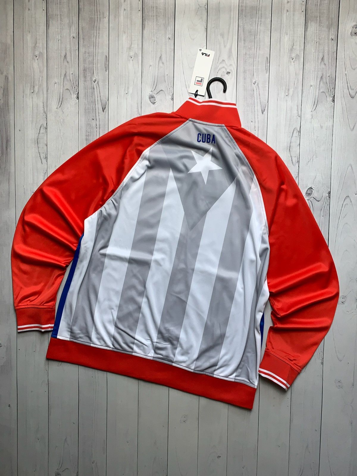 Fila × Vintage Vintage Fila Cuba soccer jacket size XL big logo rare Size US XL / EU 56 / 4 - 1 Thumbnail