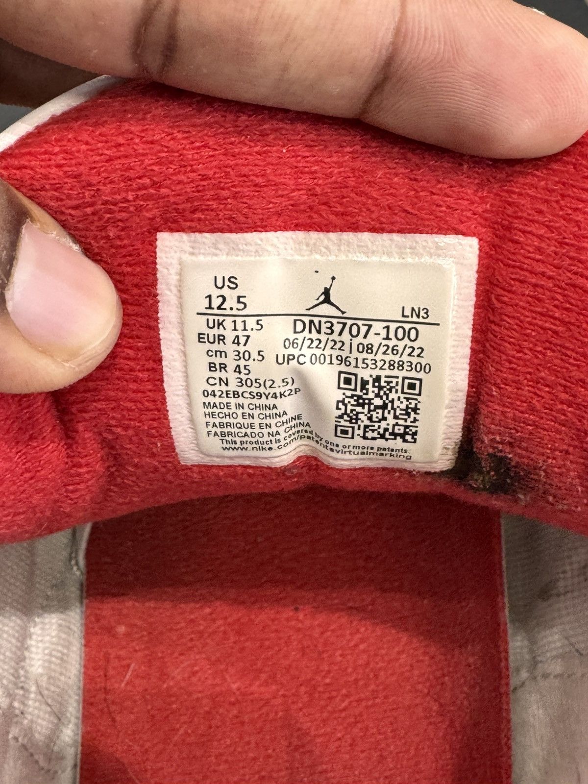 Jordan Brand Air Jordan 3 White Cement Reimagined Size 12.5 (2023) Size US 12.5 / EU 45-46 - 9 Thumbnail