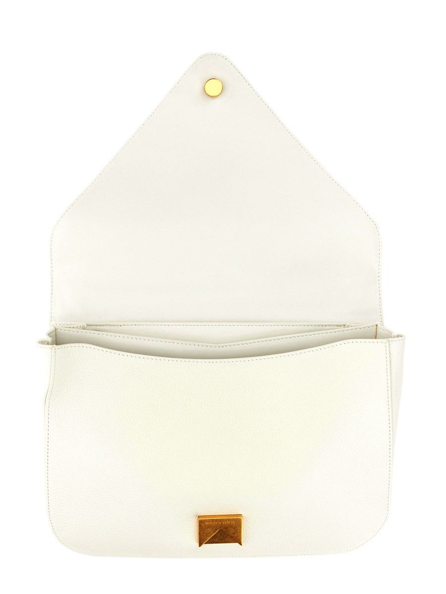 Bottega Veneta o1loc1c0824 Size: OS / Mount Small Grain Calf in White Size ONE SIZE - 4 Thumbnail