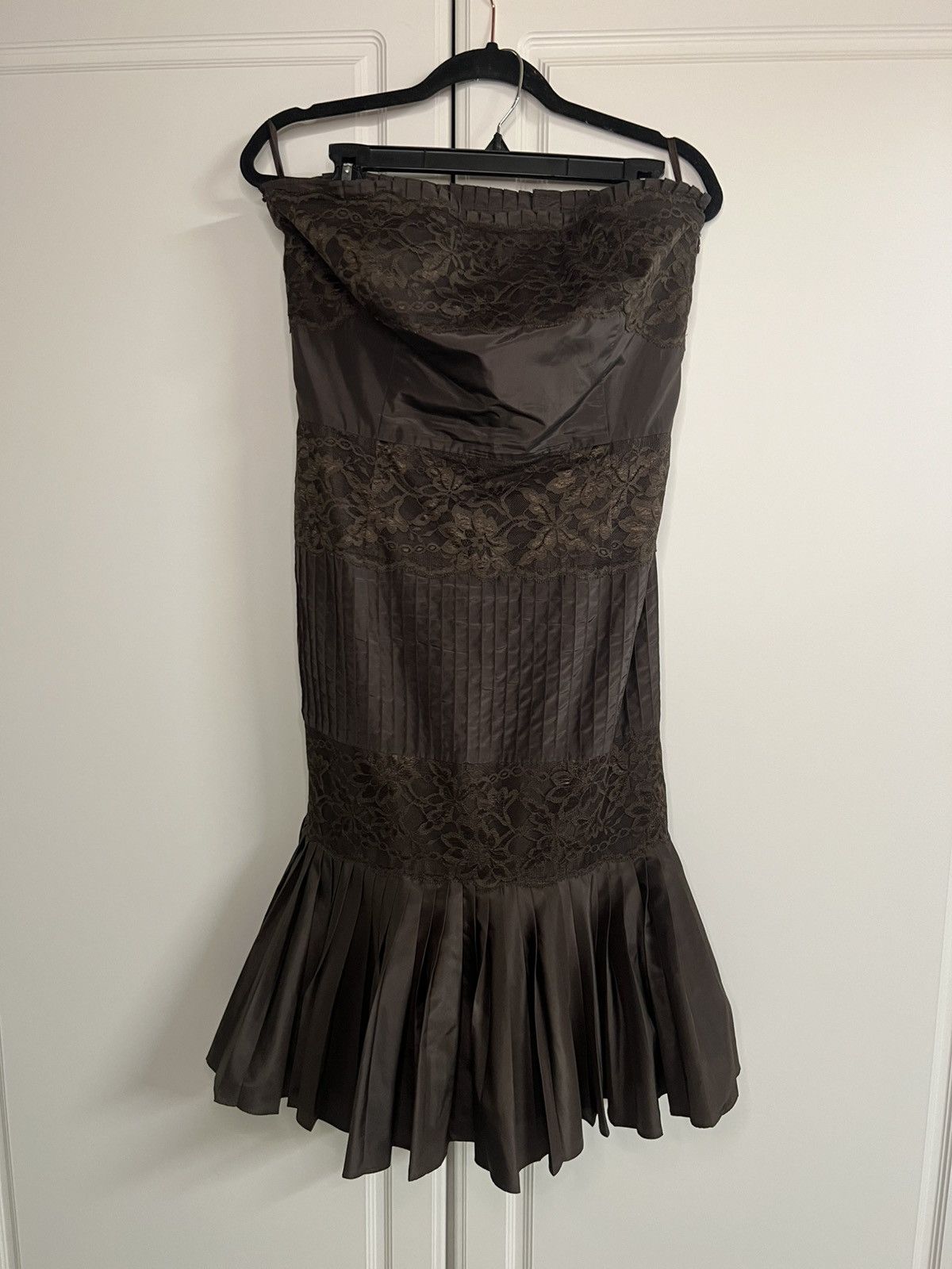 Banana Republic × Vintage Y2K Banana Republic Silk Blend Western Formal Dress Size M / US 6-8 / IT 42-44 - 4 Thumbnail