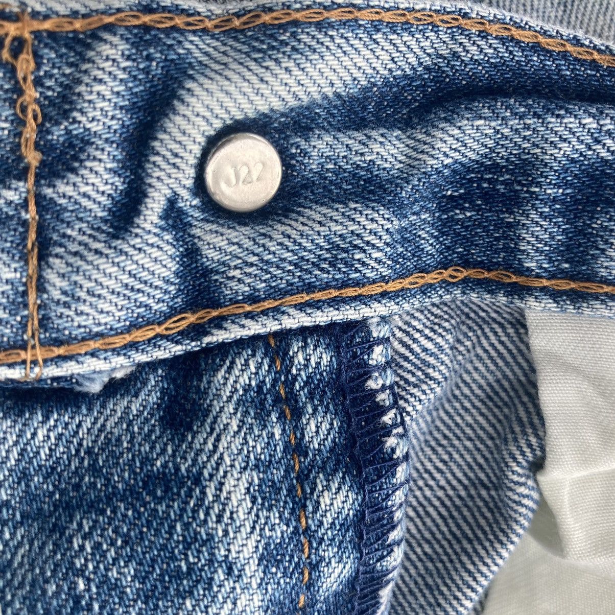 Levi's LEVI’S BIG E 502 XX SELVEDGE DISTRESSED JEANS Size US 33 - 12 Thumbnail