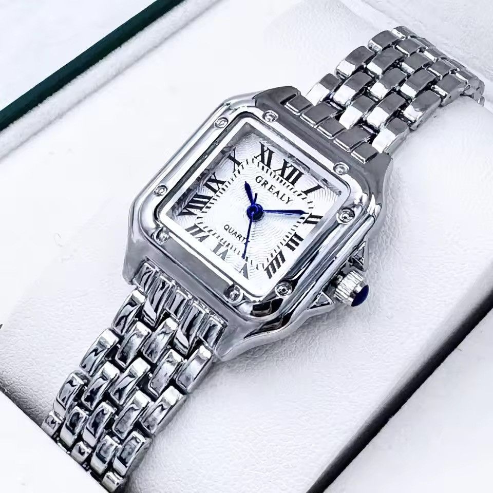 Jewelry Vintage Style Square Quartz Watch Size ONE SIZE - 7 Thumbnail