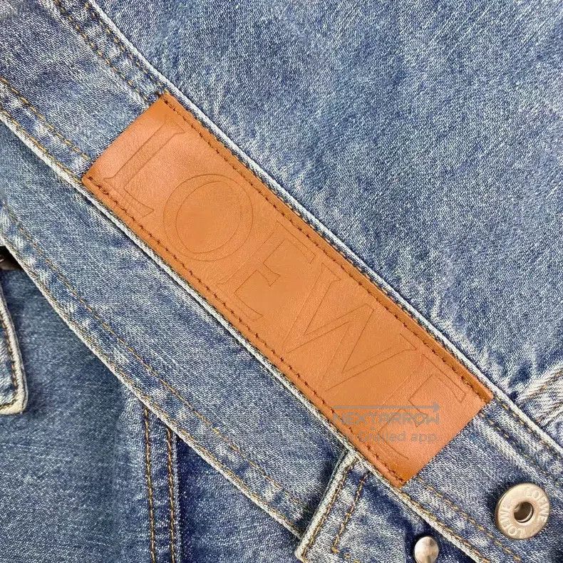Loewe Loewe Cotton leather patch logo denim jacket Size US L / EU 52-54 / 3 - 6 Thumbnail