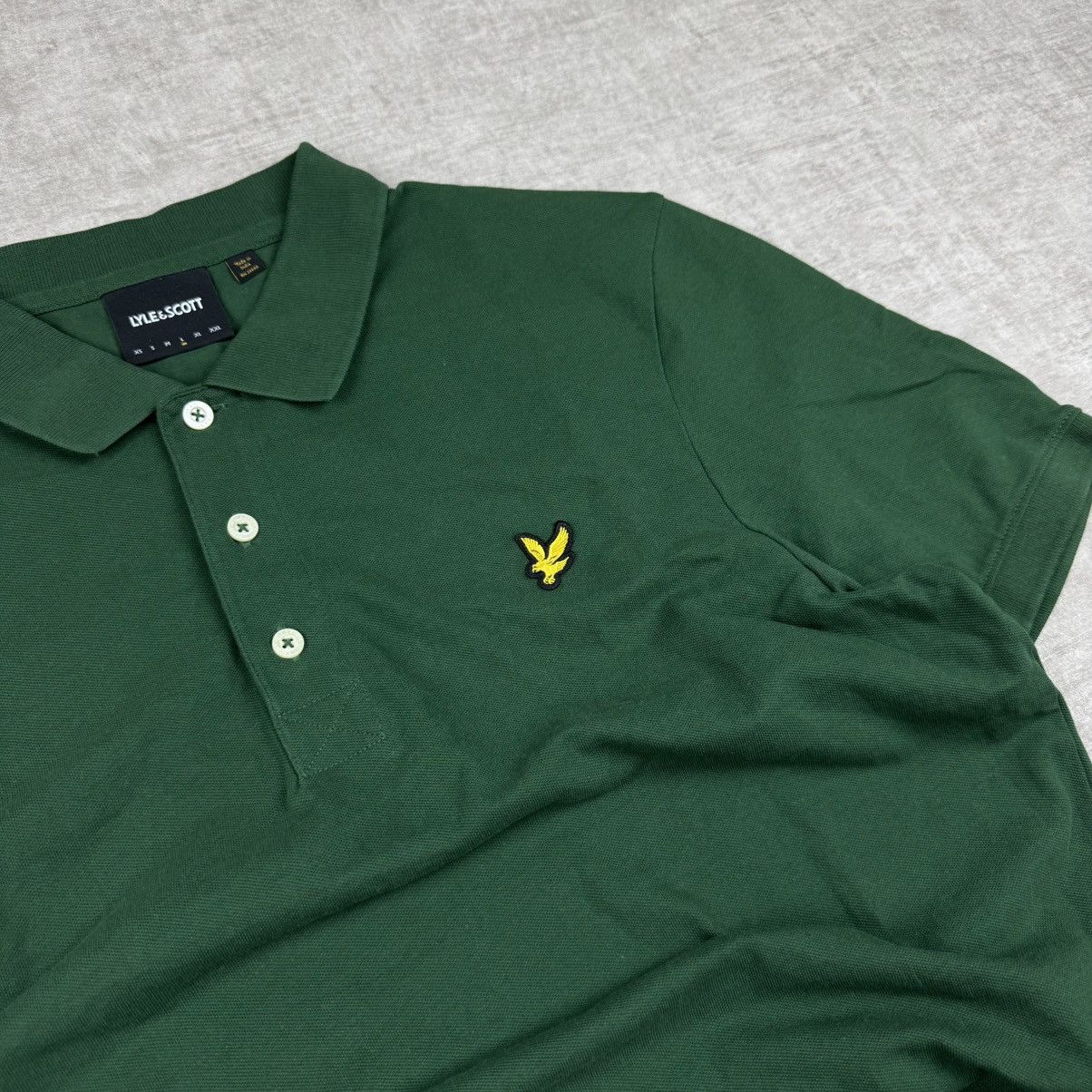 Lyle & Scott Lyle & Scott Green Polo Shirt Size US L / EU 52-54 / 3 - 3 Thumbnail