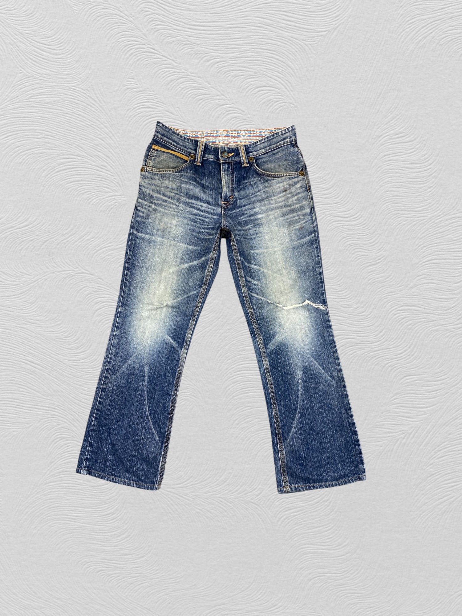 Le Grande Bleu (L.G.B.) Vintage Edwin LGB style Flare Jeans 34x29.5 - JN 3023 Size US 34 / EU 50 - 1 Thumbnail