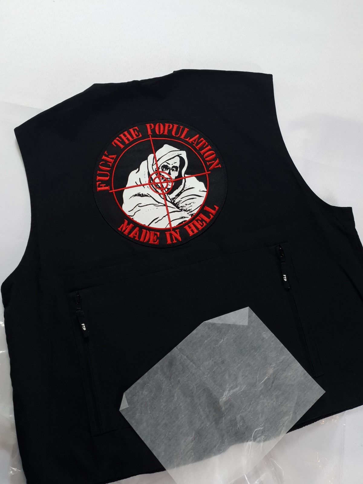 Fuck The Population FTP Made In Hell “Reaper” Tactical Vest - NEW (2021) Size US M / EU 48-50 / 2 - 3 Thumbnail