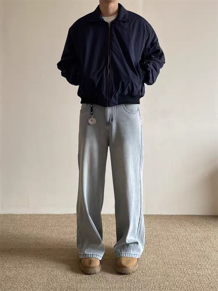 Japanese Brand × Vintage Vintage navy blue flight jacket short jacket Size US M / EU 48-50 / 2 - 5 Thumbnail