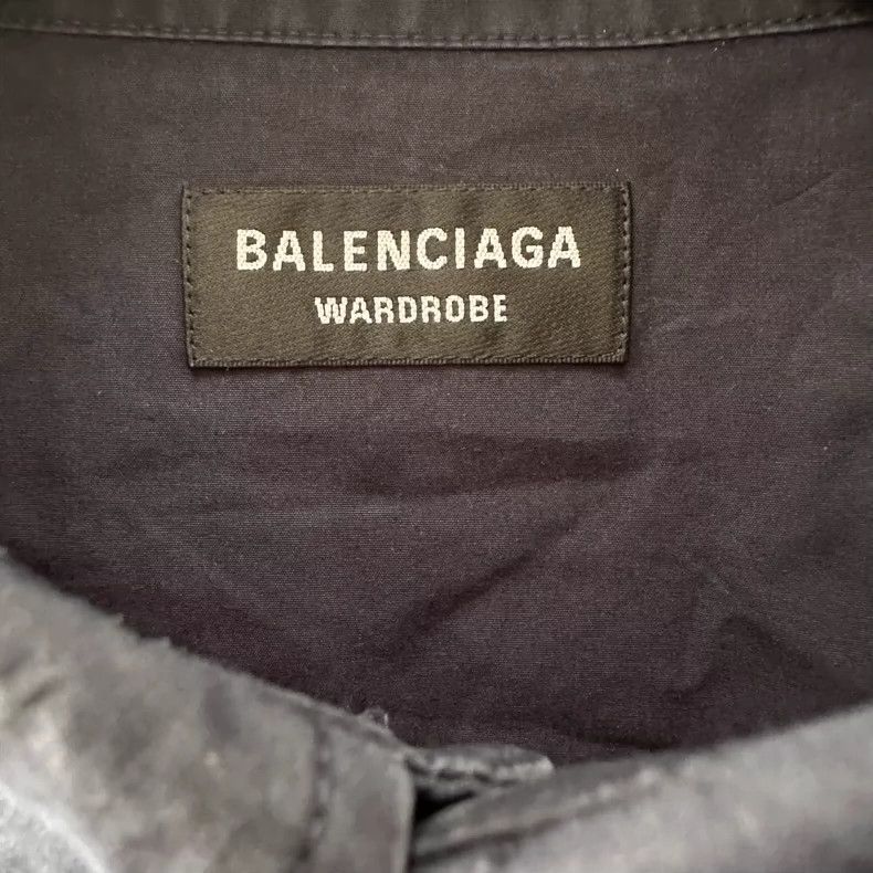 Balenciaga Balenciaga SS22 Scissors wheat spike embroidered logo short Size US XXS / EU 40 - 7 Thumbnail
