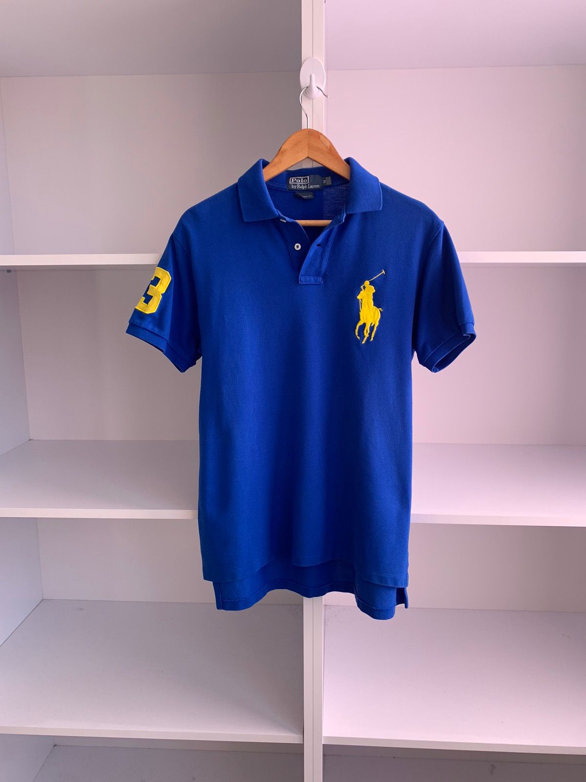 Pre-owned Polo Ralph Lauren X Vintage Polo Ralph Laurent Polo Club 3 T-shirt In Blue