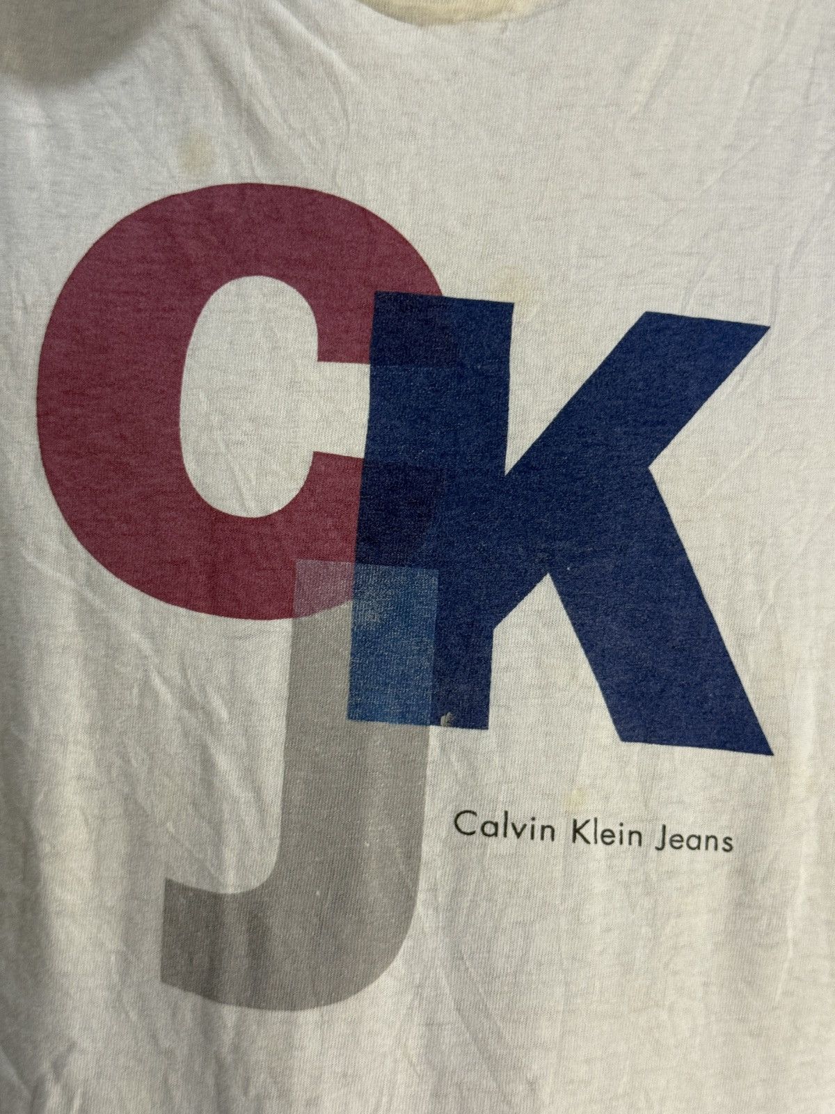 Calvin Klein Vintage 1990 s Calvin Klein Ckj Tshirt Size US XL / EU 56 / 4 - 3 Thumbnail