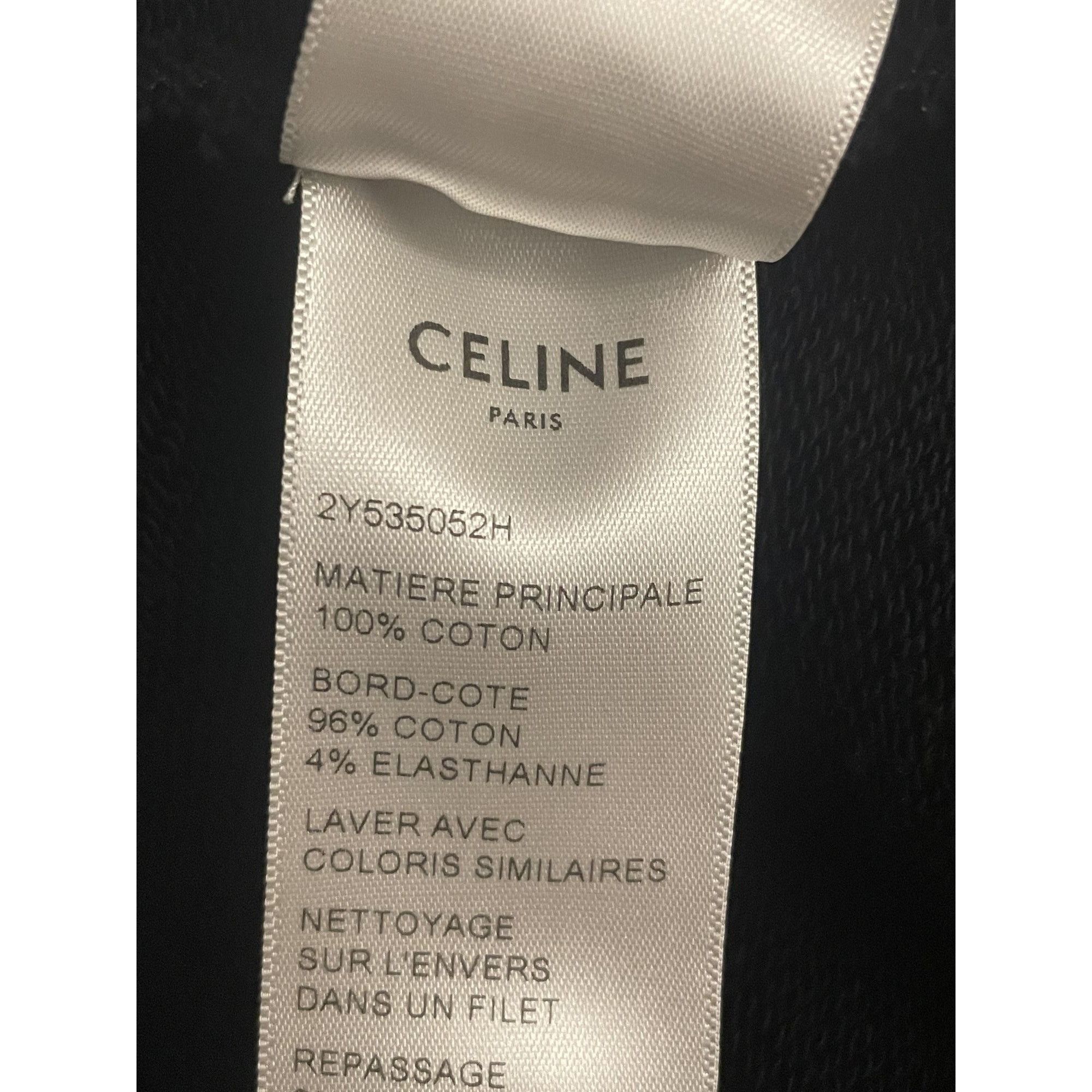 Celine Celine Black Zip-Up Hoodie With Drawstring Hood & Pocket Det Size S / US 4 / IT 40 - 9 Thumbnail