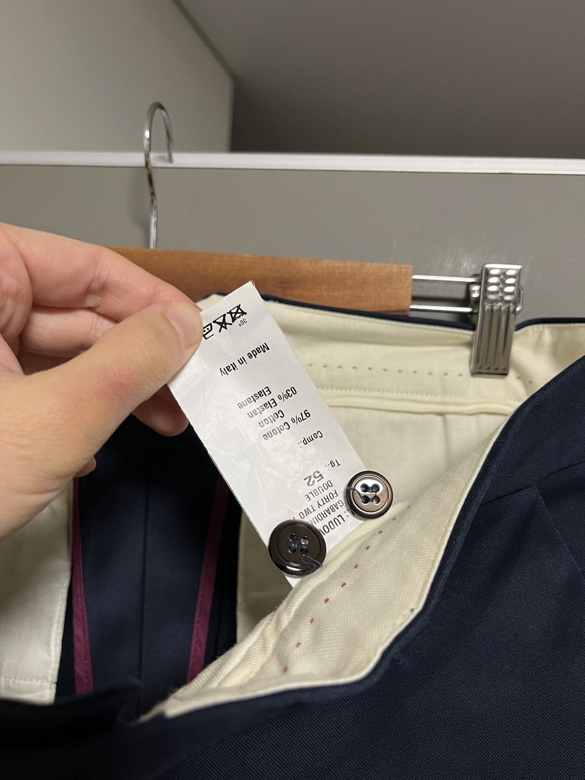 Handmade La Sartoria Di True NYC Heavy Handmade Chino Pants Size US 36 / EU 52 - 13 Thumbnail