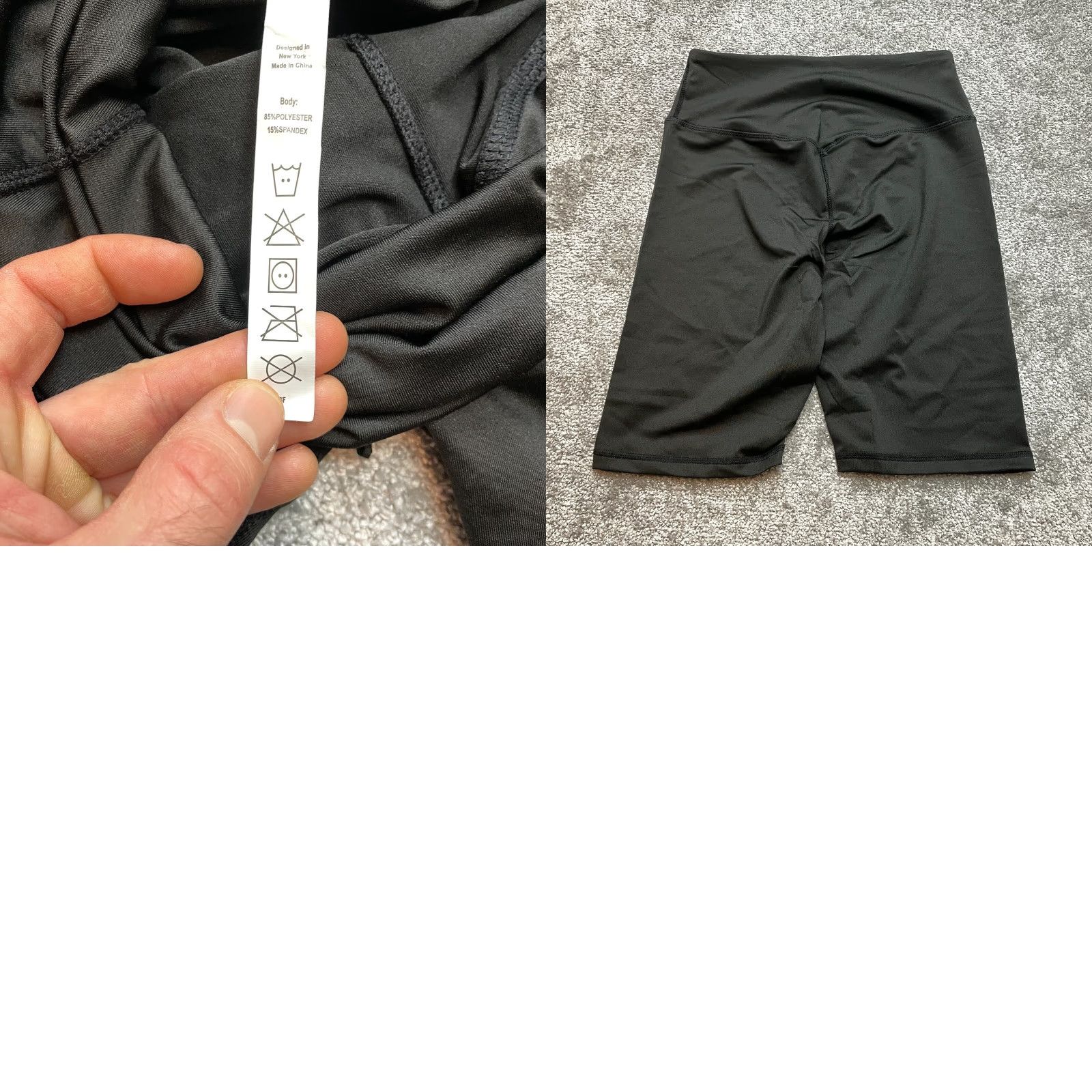 Vintage Unbranded Compression Shorts Womens M Black Stretch Active Gym Yoga New NWT Size 32" / US 10 / IT 46 - 8 Thumbnail