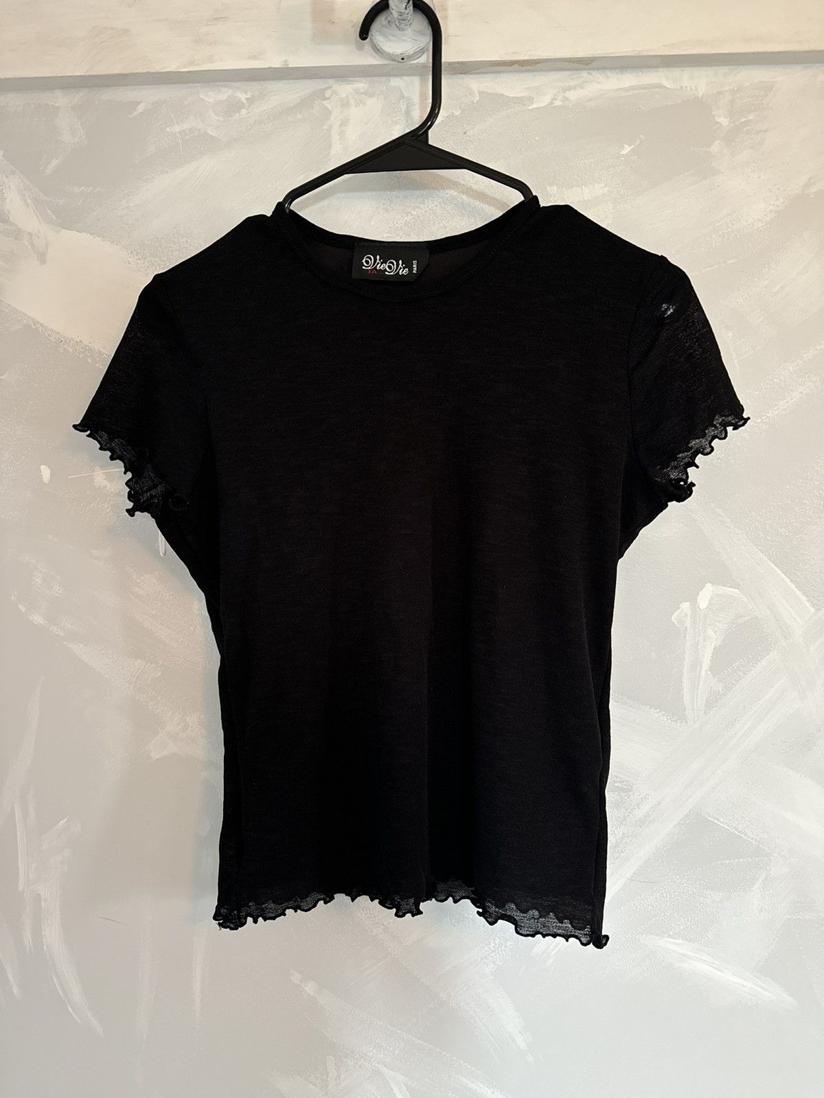 Vie + Riche Paris Vie Vie Paris Black Mesh Distressed Shirt Avant Garde Size US S / EU 44-46 / 1 - 2 Thumbnail