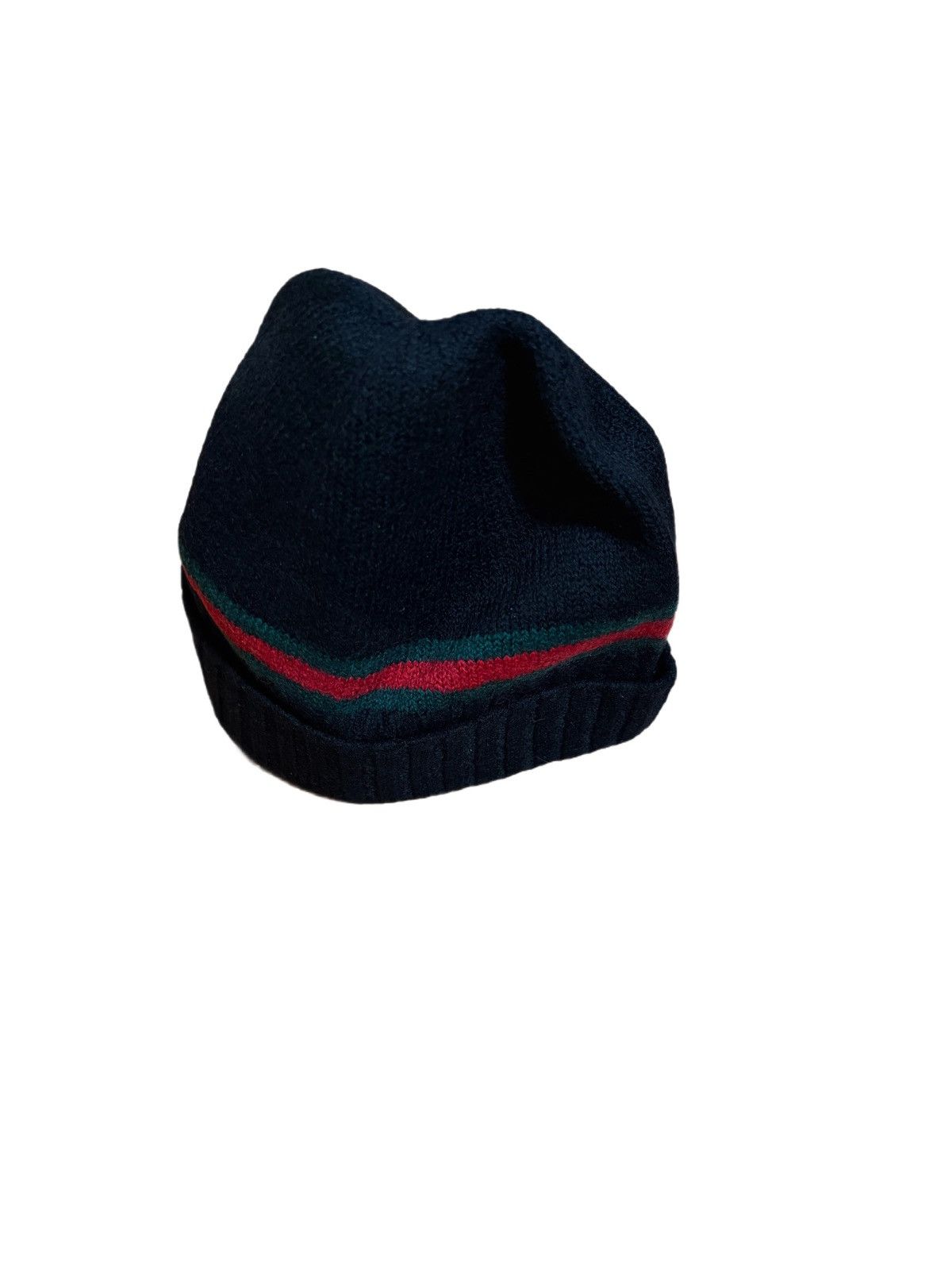 Gucci 🔥Vintage Gucci Web Stripe Wool Beanie Hat/Gucci Stripe Hat Size ONE SIZE - 3 Thumbnail