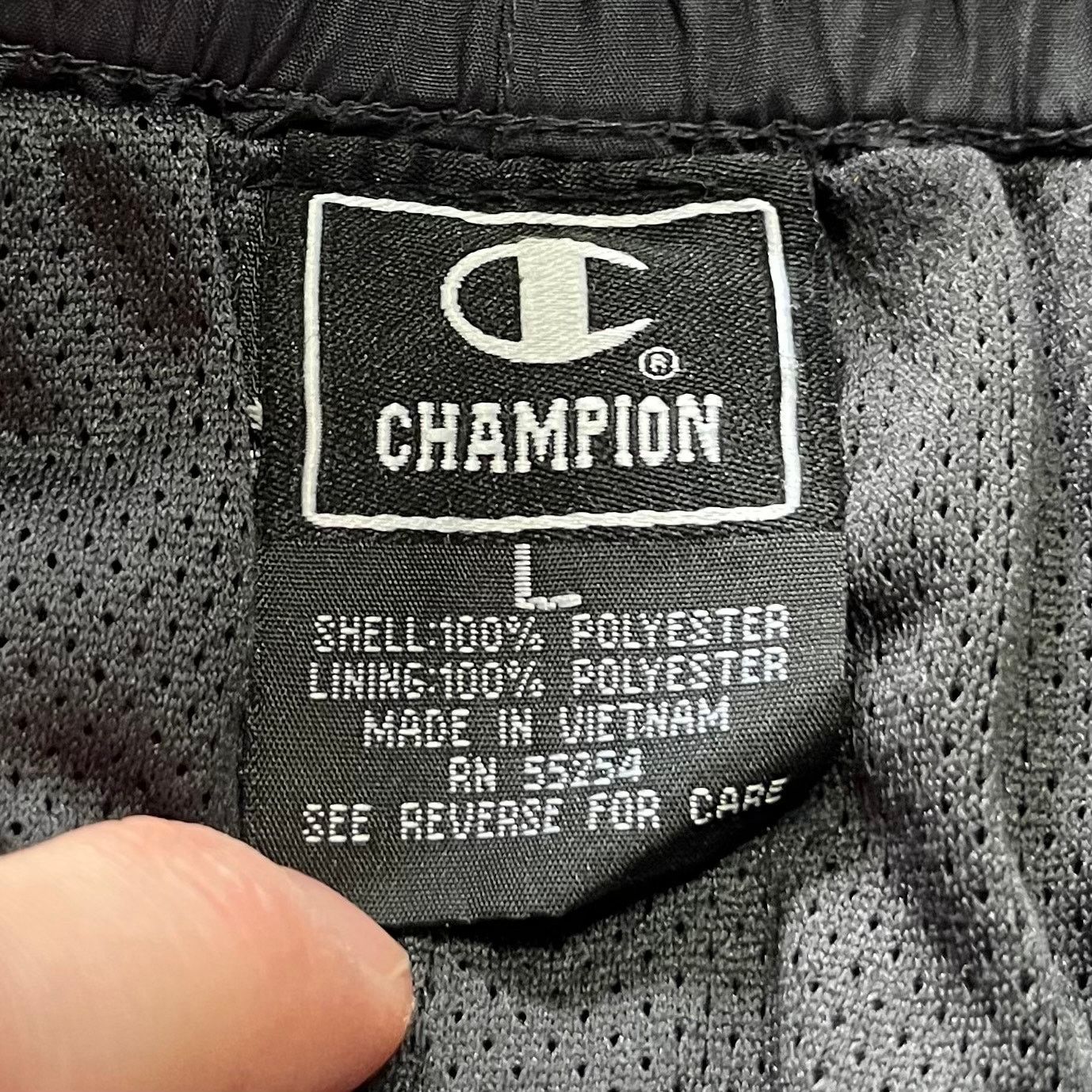 Champion Y2K Champion Orange Striped Black Trackpants XL Size US 30 / EU 46 - 3 Thumbnail