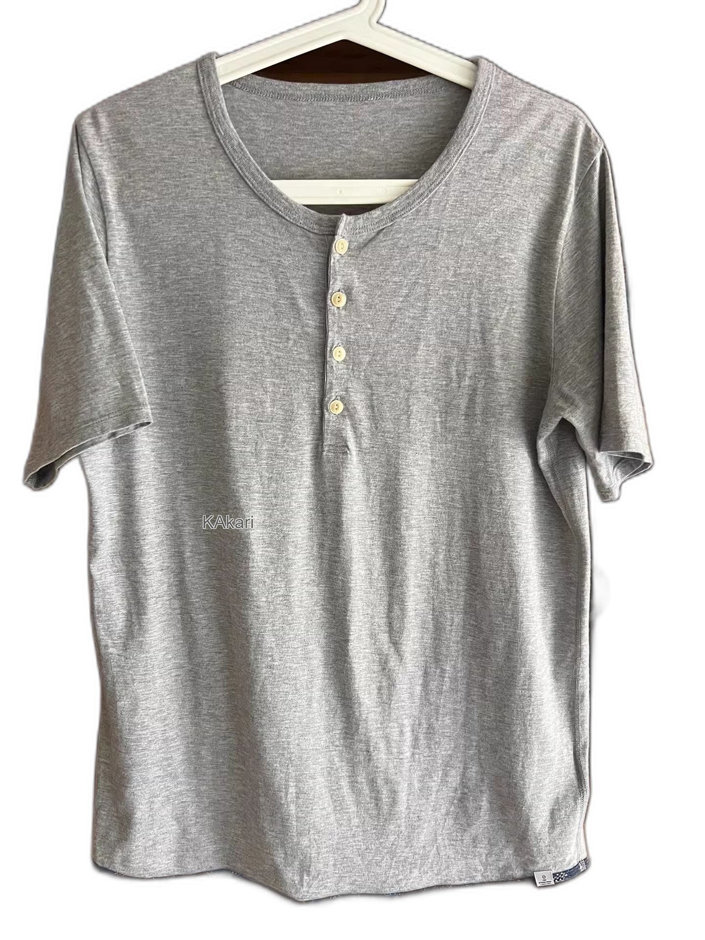 Visvim visvim 2013 Gray Retro Henley T-Shirt Size US M / EU 48-50 / 2 - 1 Thumbnail