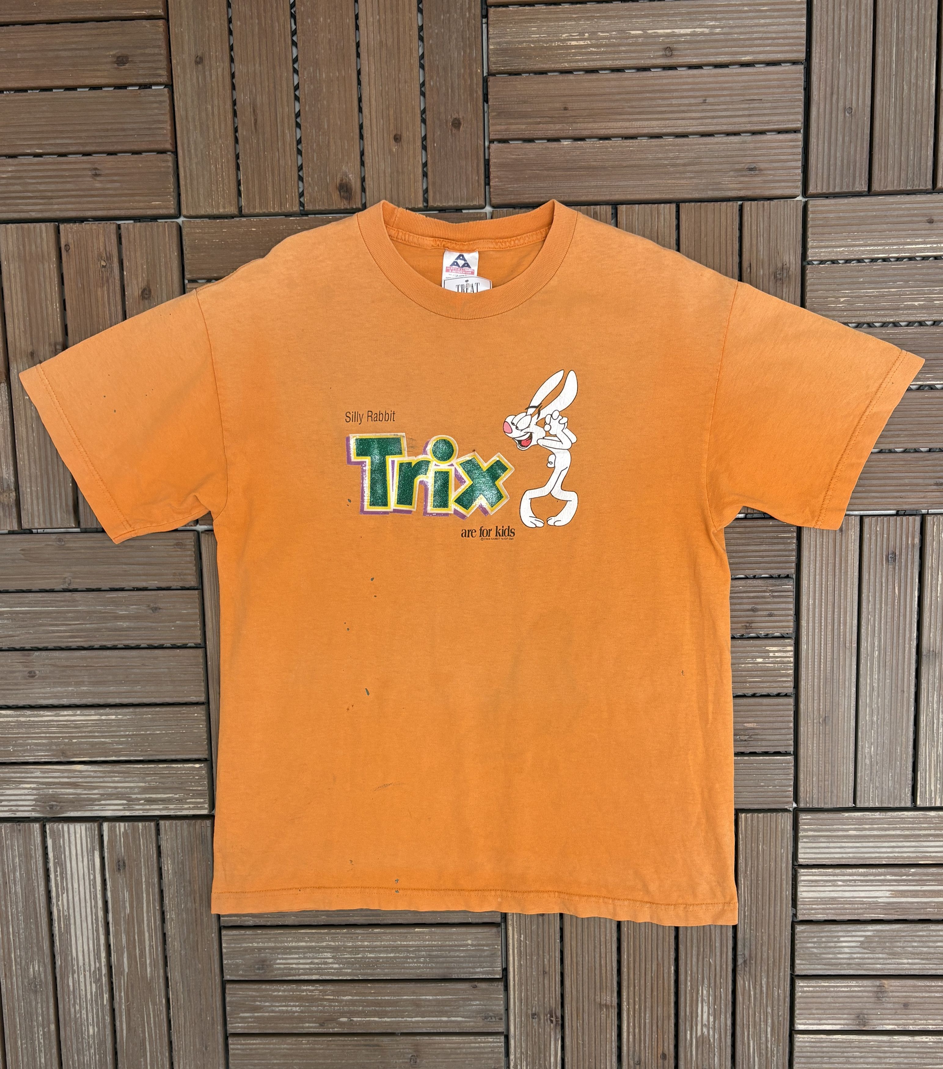 Vintage Trix Are For Kids Vintage Y2K Orange T-Shirt Tee Size US L / EU 52-54 / 3 - 1 Thumbnail