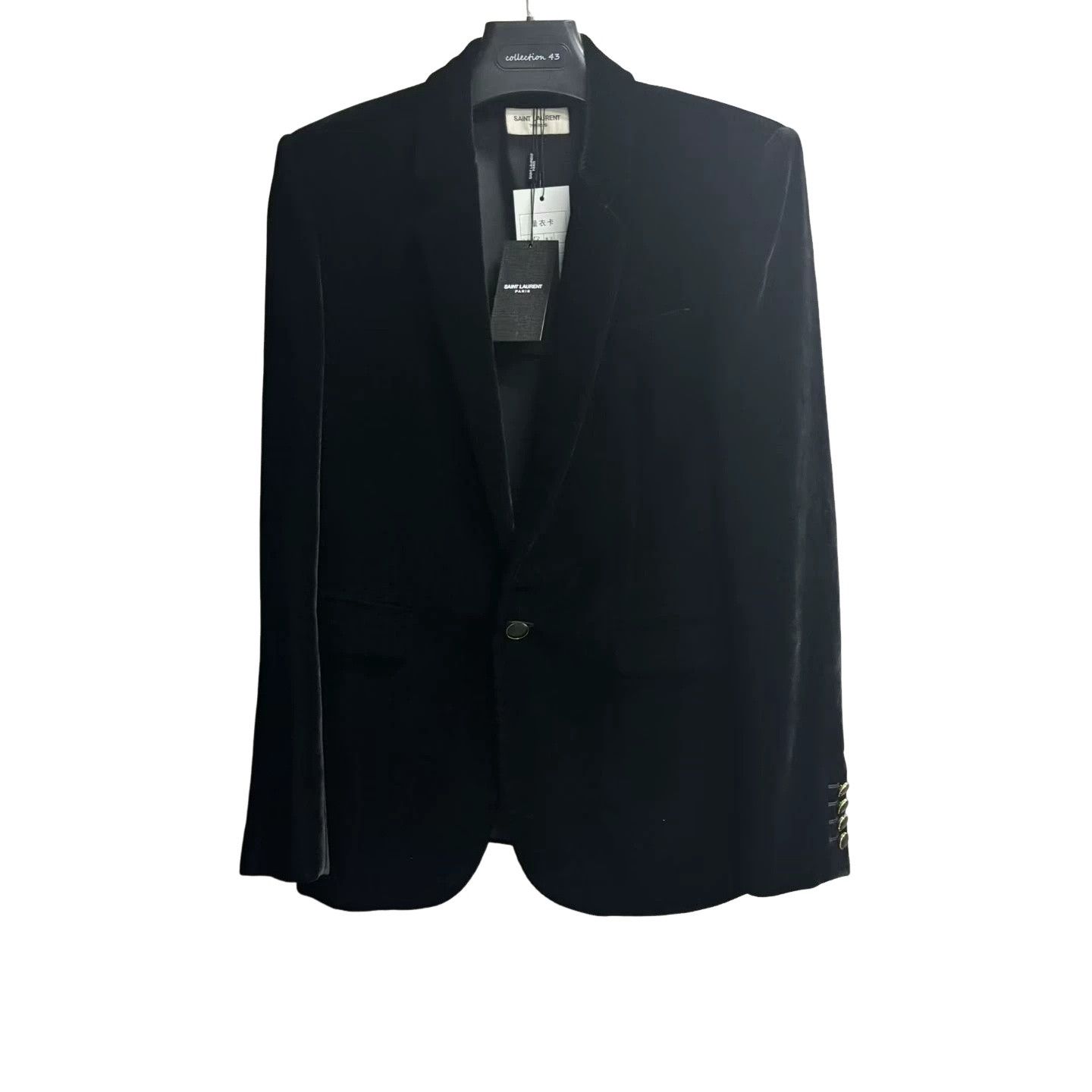 Saint Laurent Paris Saint Laurent Velvet One Button Blazer 38R Size 38R - 1 Thumbnail