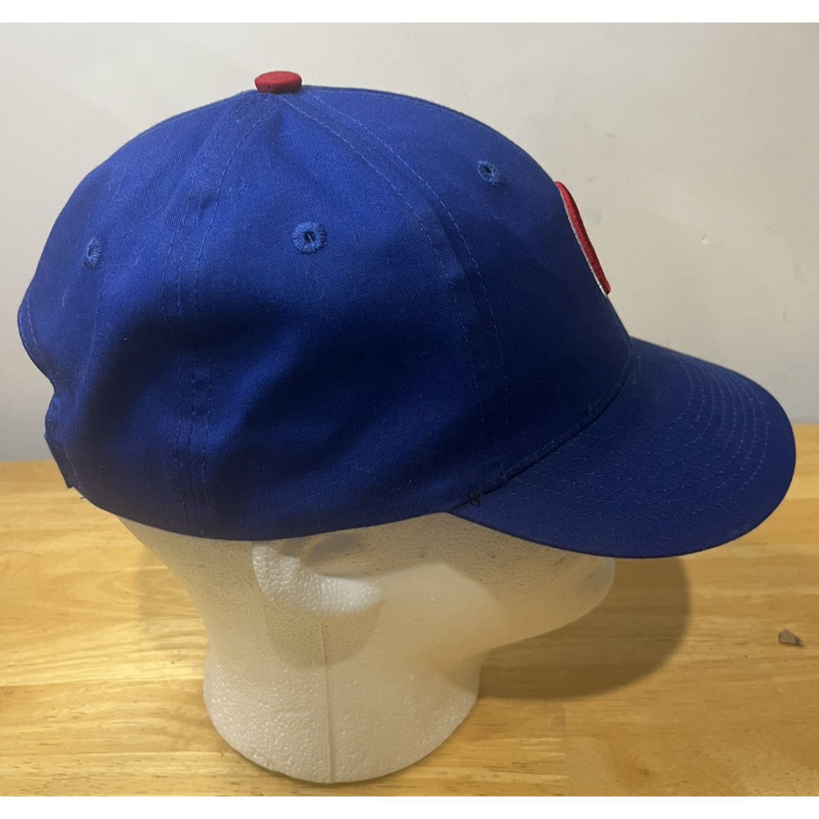 MLB ROYAL BLUE MLB CHICAGO CUBS LOGO ADJUSTABLE CURVED HAT CAP Size ONE SIZE - 2 Thumbnail