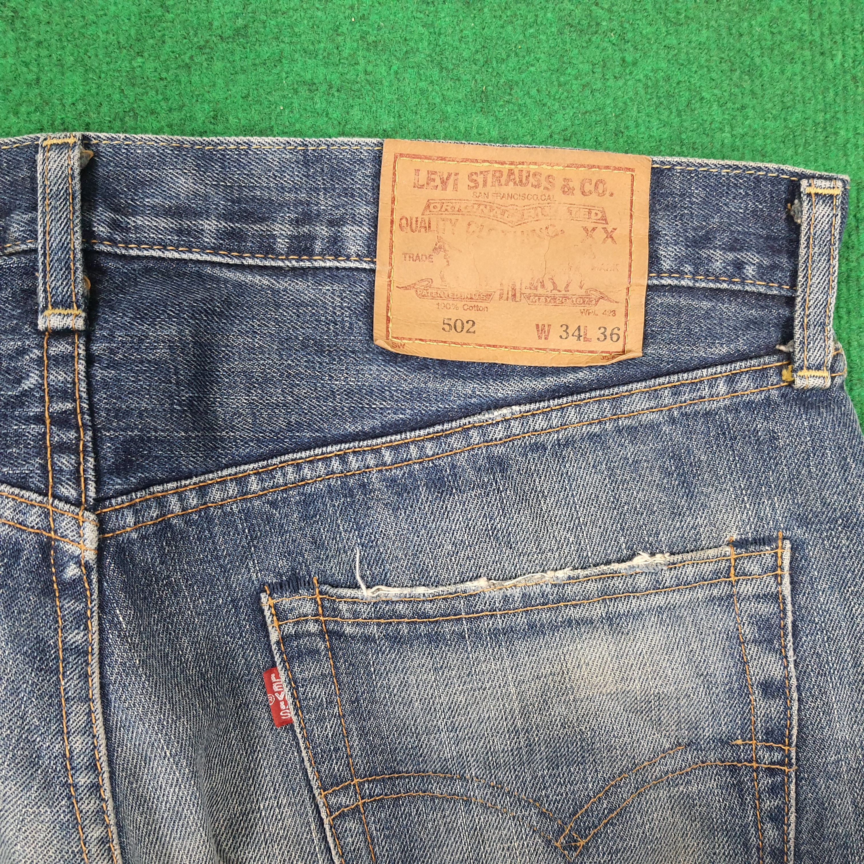 Levi's Vintage Levi's 90s 502 Big E Selvedge Denim Jeans E1N33 Size US 34 / EU 50 - 4 Thumbnail