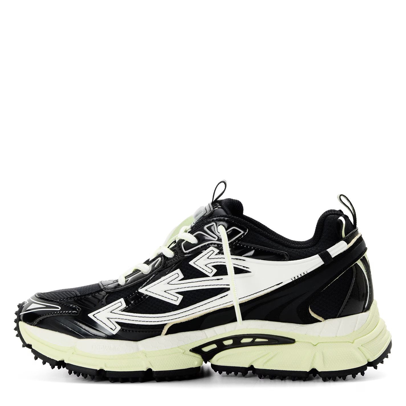 Off-White o1g2r1mq0226 Low-Top Trainers in Black/White Size US 6 / EU 39 - 2 Thumbnail