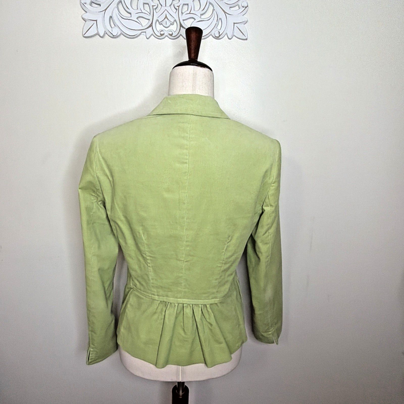 Talbots Talbots Women's 6 Corduroy Jacket Lined Stretch Spring GREEN Size M / US 6-8 / IT 42-44 - 3 Thumbnail