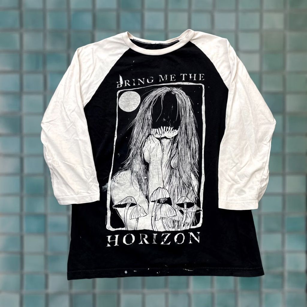 Vintage Bring Me Horizon Shirt Mens Small Black Shroom Faceless Girl Graphic Print Size US S / EU 44-46 / 1 - 1 Thumbnail