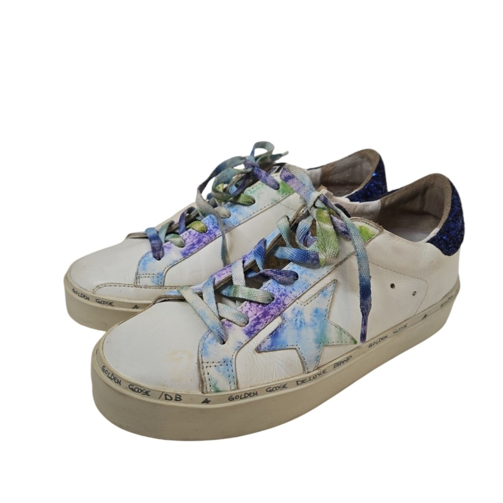 Golden Goose Golden Goose All High Star Tie Die Sneakers Size 37 Size US 6.5 / IT 36.5 - 4 Thumbnail