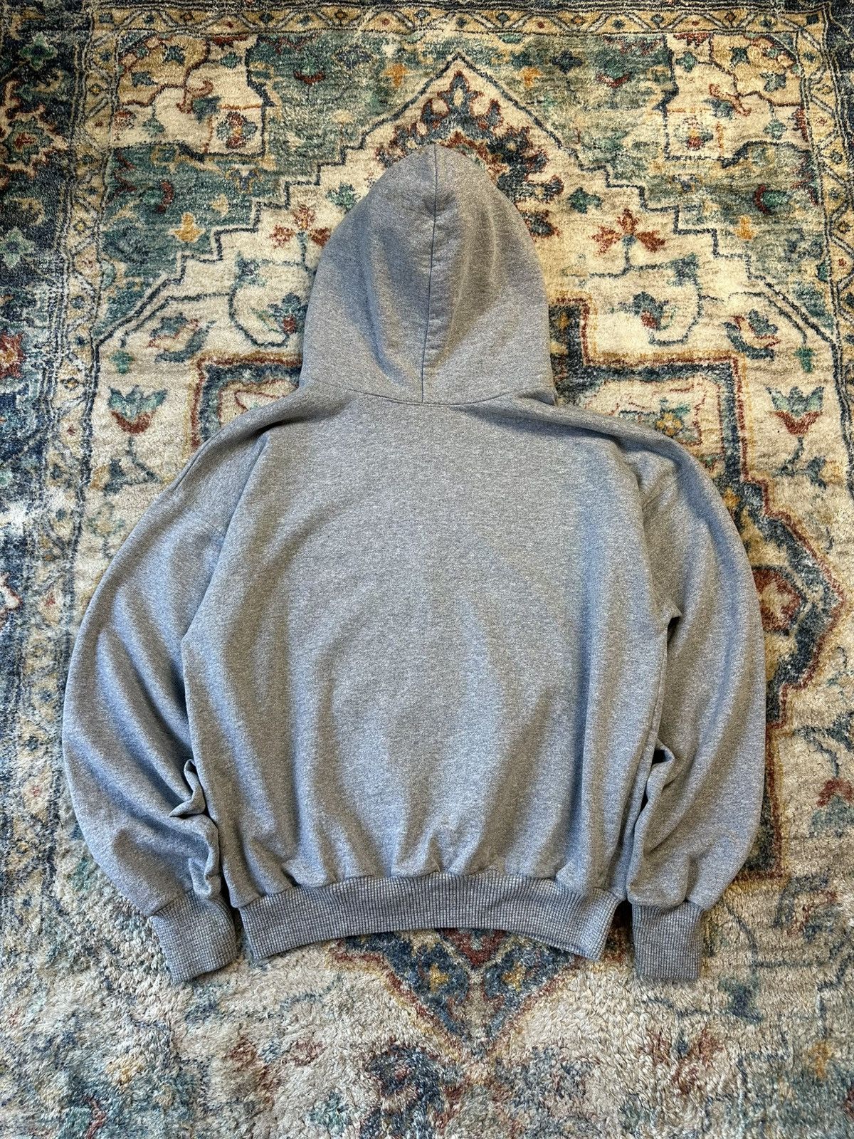 Vintage Vintage 80s Grey Blank Pullover Hoodie Medium Size US M / EU 48-50 / 2 - 2 Thumbnail