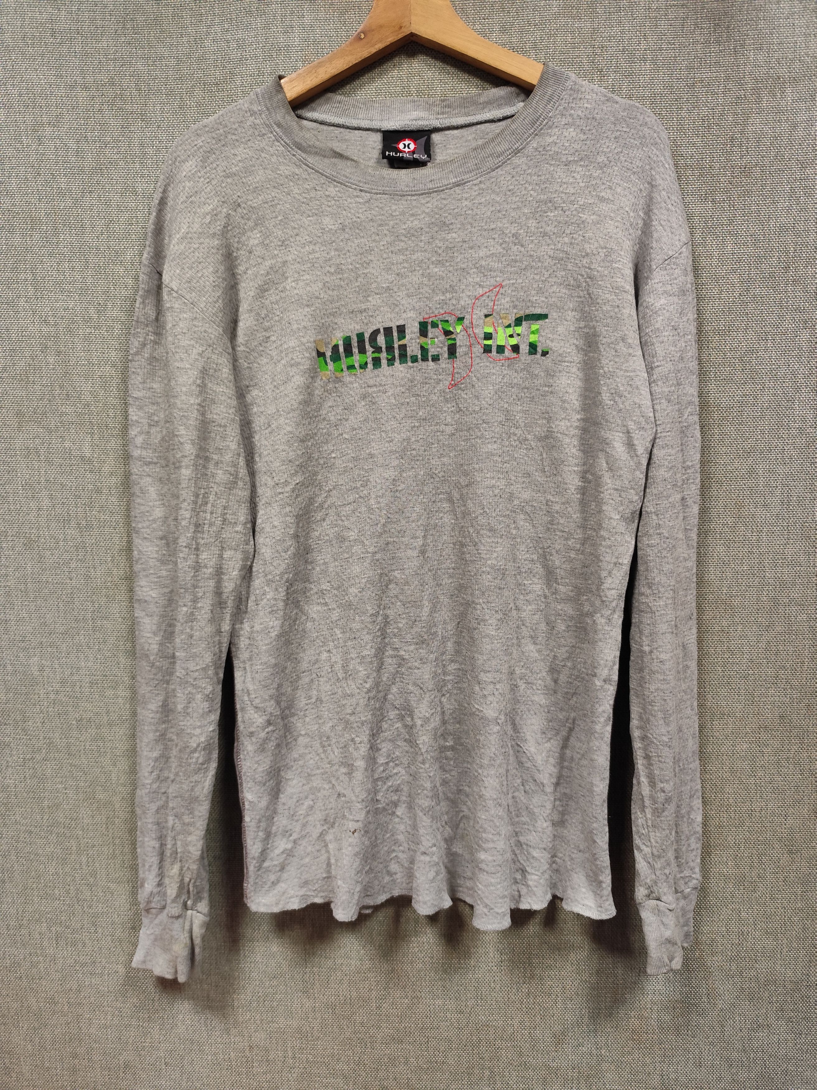 Vintage t shirt long sleeve hurley made in usa