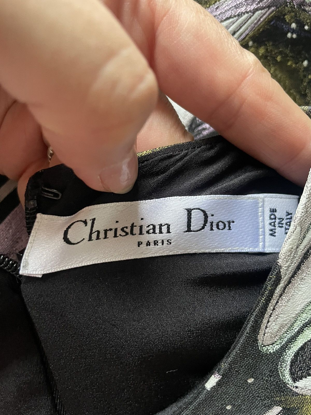 Dior CHRISTIAN DIOR Mini dress in silk Size XS / US 0-2 / IT 36-38 - 7 Thumbnail