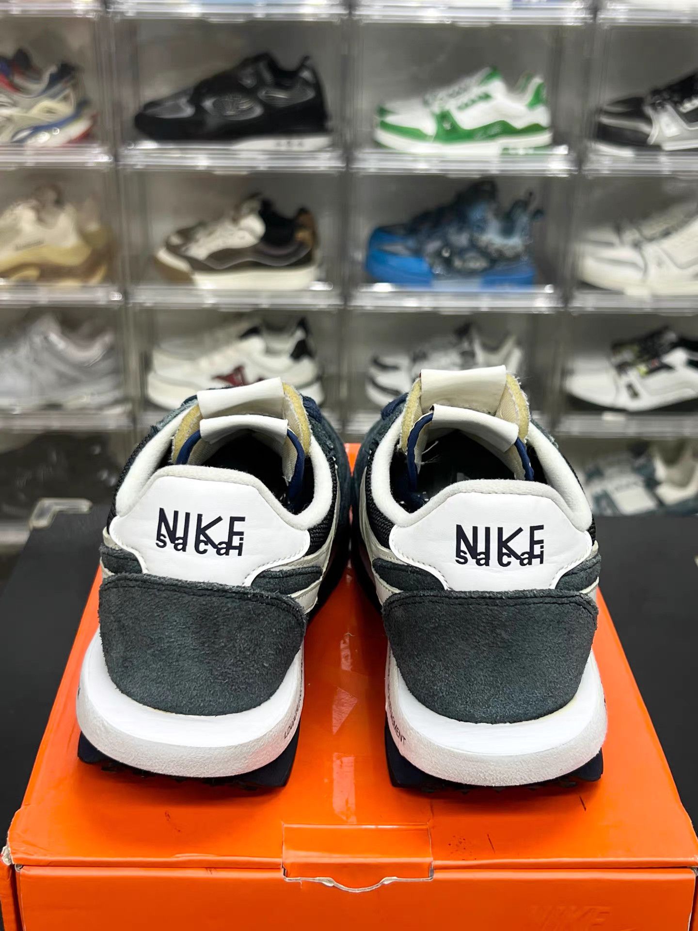 Nike Nike Sacai x Fragment Design Navy Blue Sneakers K15 Size US 9 / EU 42 - 7 Thumbnail
