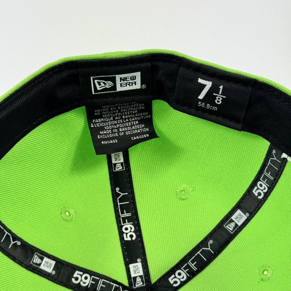 New Era LIME MANNAHATTA EMBROIDERED CAP 7 1/8 Size ONE SIZE - 6 Thumbnail